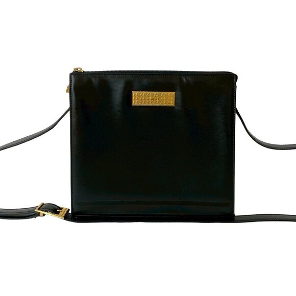 Dior Handbags - CHRISTIAN DIOR Black Leather Pochette Shoulder Bag